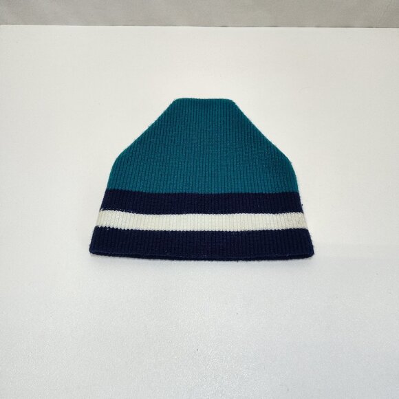 Penthouse Knits Made In USA Winter Ski Hat Beanie Striped Knit One Size Vintage - Picture 1 of 6